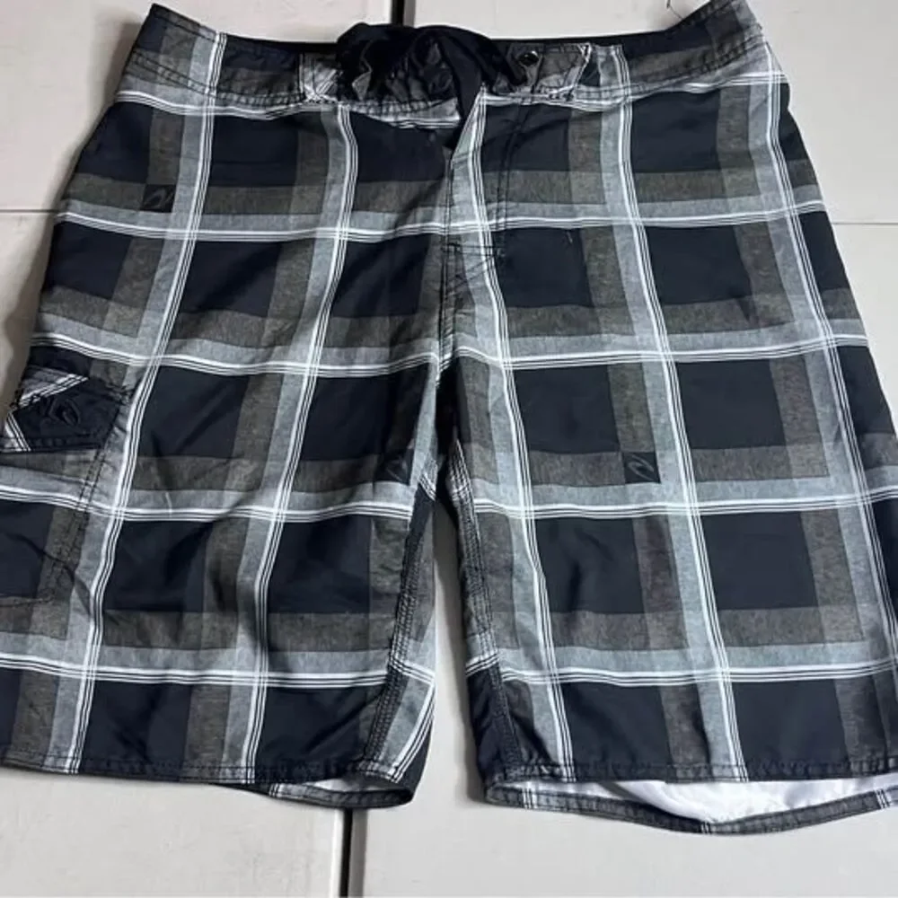 Rip Curl Plaid Board Shorts size 32